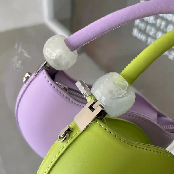 sac chic demi-lune rose poudré