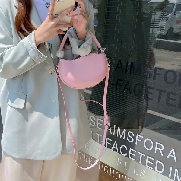 sac à main tendance minimaliste rose poudré