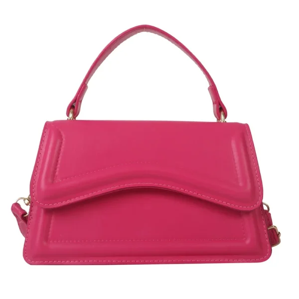 Petit Sac À Main Élégant Similicuir Rose Fuchsia