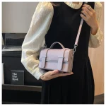 sac carré fashion rose