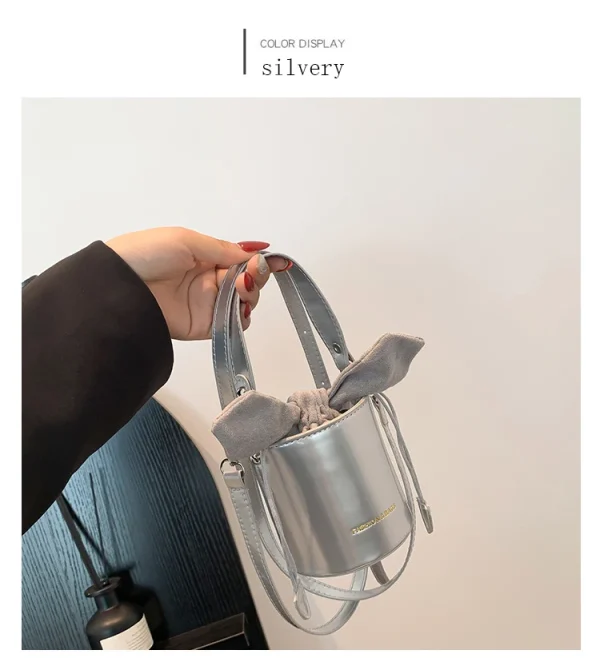 sac seau femme en vernis