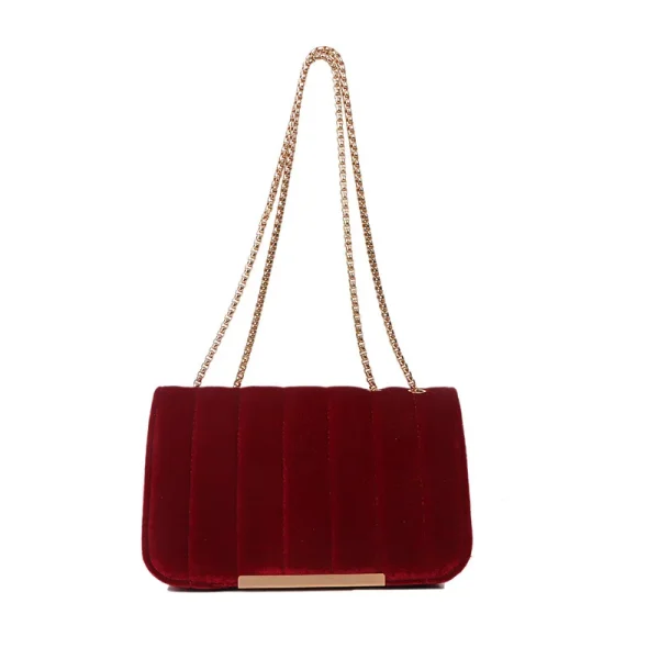Petit Sac Velours rouge