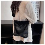 sac coloré fausse fourrure rouge