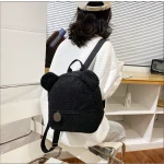 Sac à dos ours brun en coton