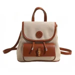 sac à dos avec compartiments beige et marron