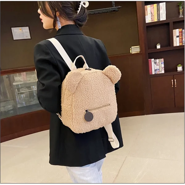 Sac à dos ourson en peluche kawaii
