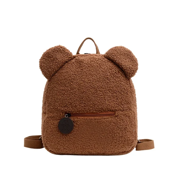 Petit Sac à Dos Ours Brun Douillet - Style Kawaii