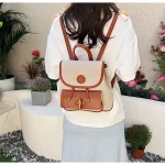 sac à dos léger beige vintage