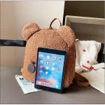 Sac à dos léger ours brun douillet