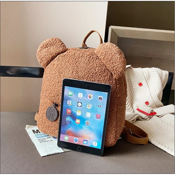 Sac à dos léger ours brun douillet