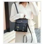 sac à dos en cuir style rétro