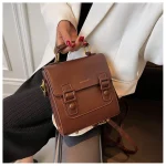 sac à dos femme en cuir coloris café