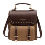 petit sac à dos femme en cuir style rétro