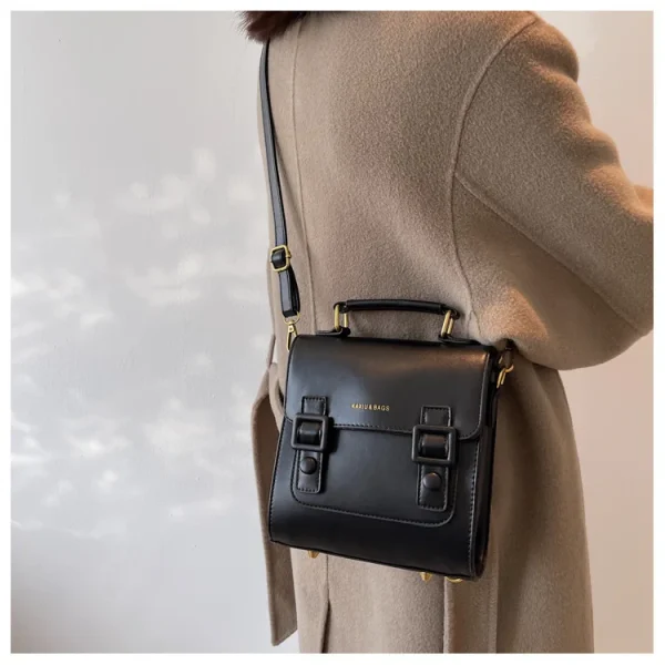 Petit sac à dos cuir femme élégance café
