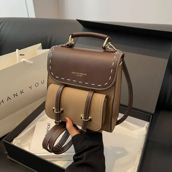 sac à dos rétro en cuir