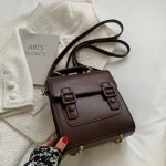 sac à dos café en cuir pour femme