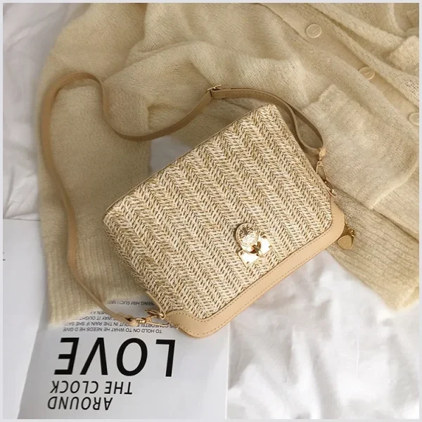 Petit sac paille pour week-end