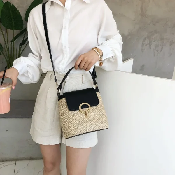 petit sac d'été seau chic et naturel