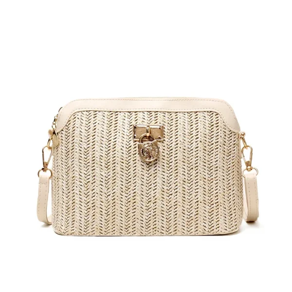 Petit sac estival en paille tressée