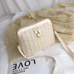 Sac bandoulière pour femme en paille
