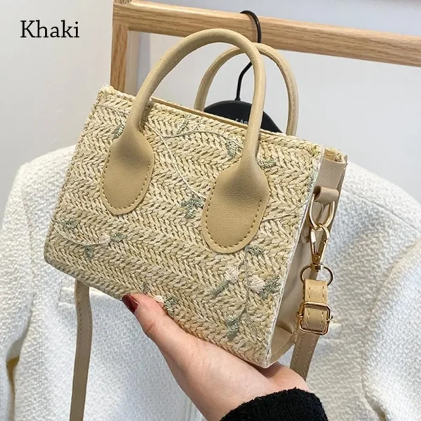 sac à bandoulière en paille