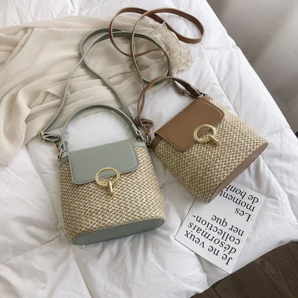 sac d'été chic seau en jute