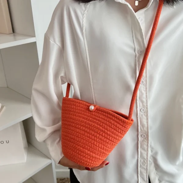 sac fait main en corde tressée