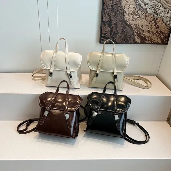 Sac à dos en similicuir rétro