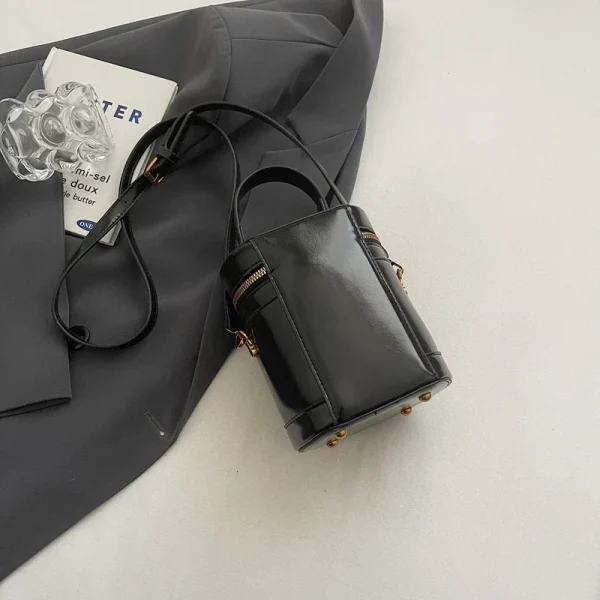 sac seau chic avec fermeture zippée