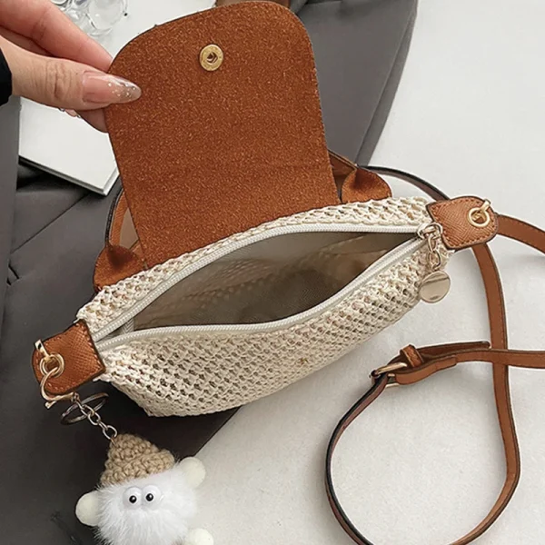 sac à main paille tressée été