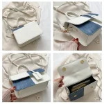 sac bandoulière moderne avec détails contrastés