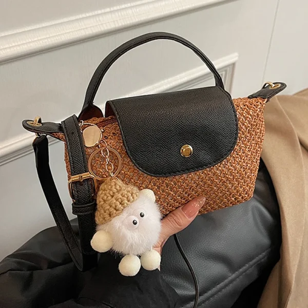 sac en paille tressée mode été