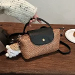 sac bandoulière en paille d'été