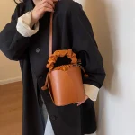 sac seau en similicuir fashion