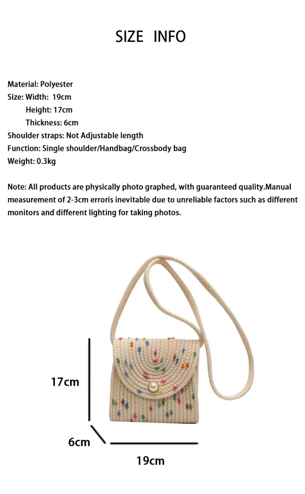 sac pratique été bandoulière confetti