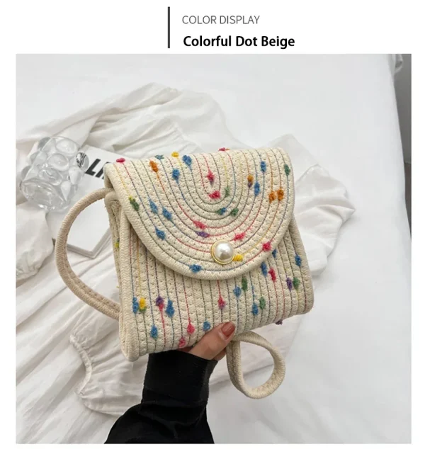 sac tendance été multicolore confetti