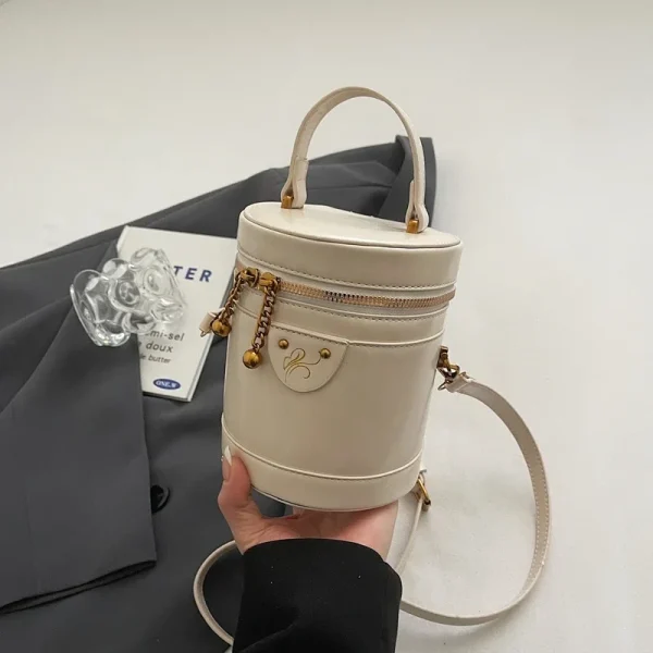 sac à main en similicuir rond