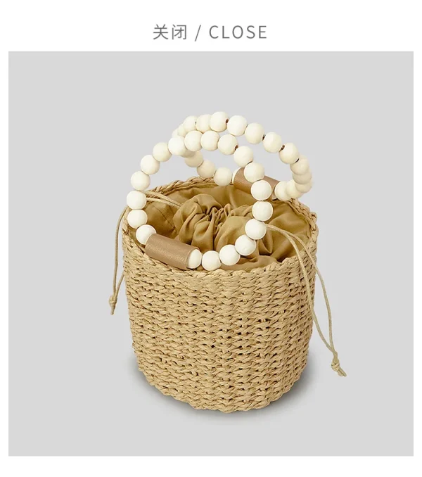 sac en perles de bois pour l'été