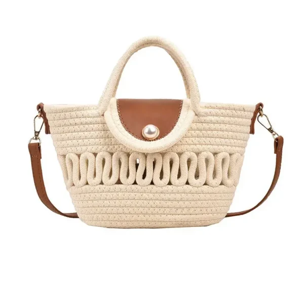 sac beige léger en fil coton