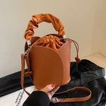 sac seau tulipe élégant en similicuir de luxe
