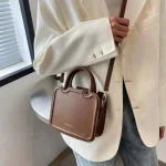 sac à bandoulière en cuir marron