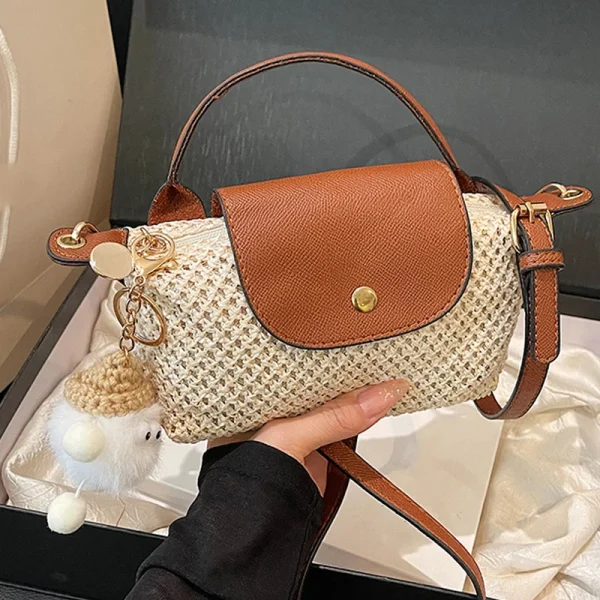 sac d'été en paille tressée