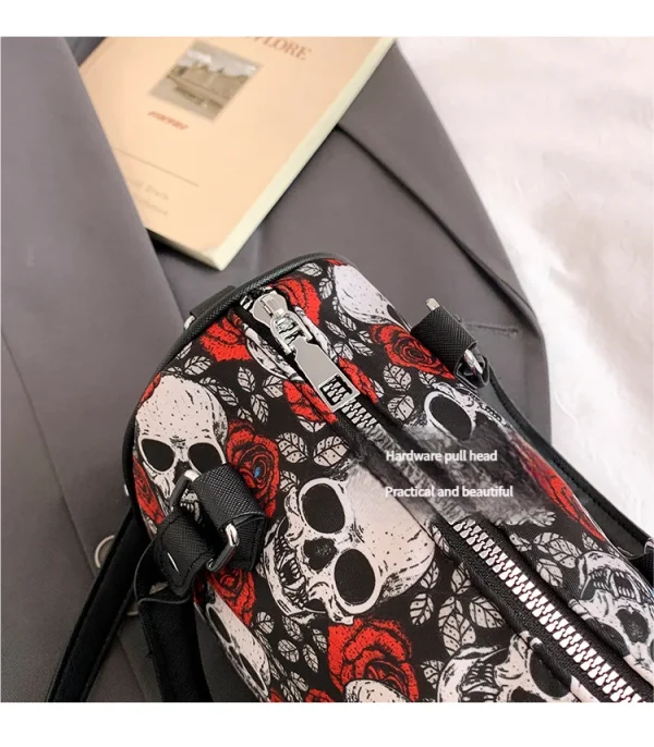 sac halloween élégant tête de mort