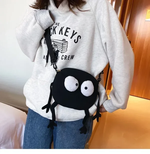 sac petit monstre noir pour trick or treat