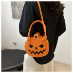 sac à main avec motif citrouille Halloween