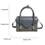 sac box shape en cuir rose