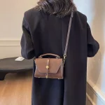 sac à crossbody en cuir noir