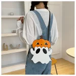 sac à dos citrouille et fantôme