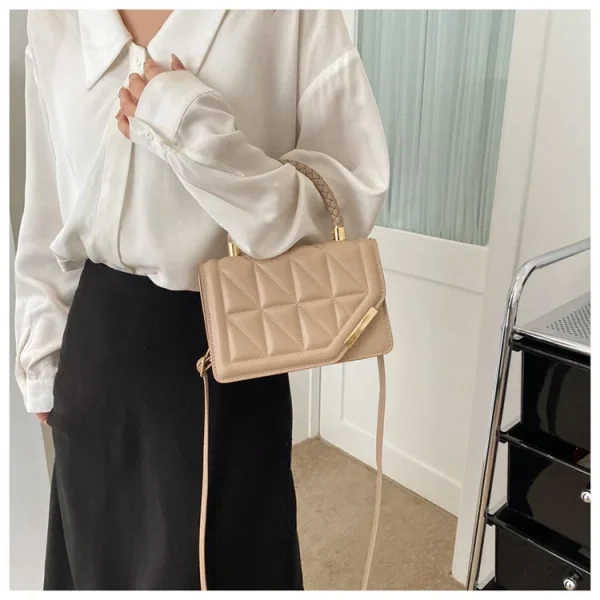 sac carré pratique rose