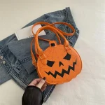 sac à main d'Halloween citrouille orange